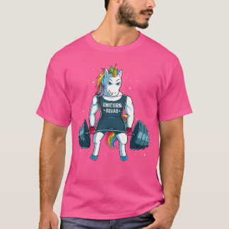 Unicorn Weightlifting Shirt Women Funny Workout Gy T
