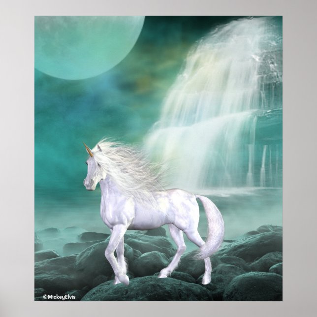 Unicorn White Beauty Poster (Framsidan)