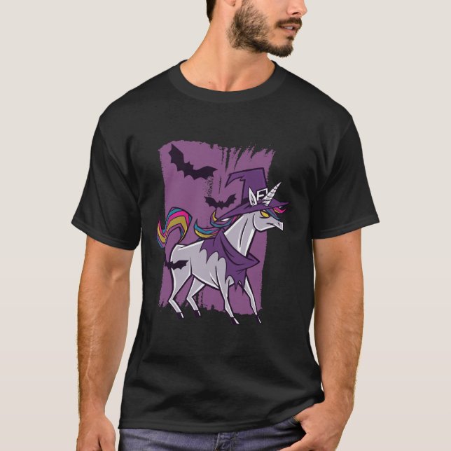 Unicorn Witch T Shirt (Framsida)