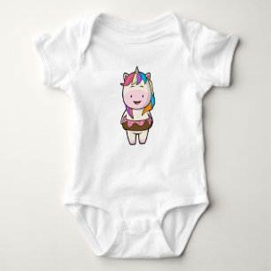 Unicorn with Chocolate donut T Shirt
