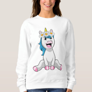 Unicorn with Flowers Daisy T Shirt