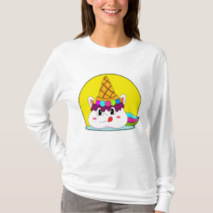 Unicorn with Ice kräm cone T Shirt