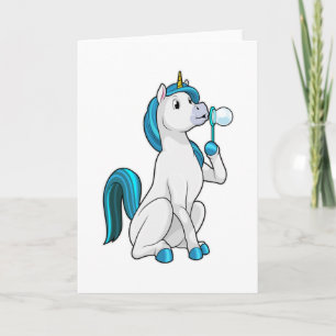 Unicorn with Soap bubbles Kort