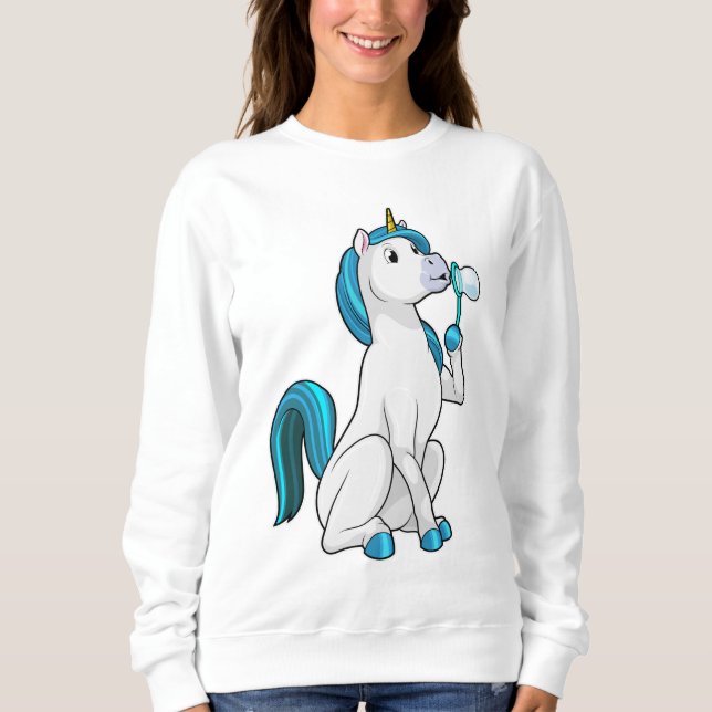 Unicorn with Soap bubbles T Shirt (Framsida)