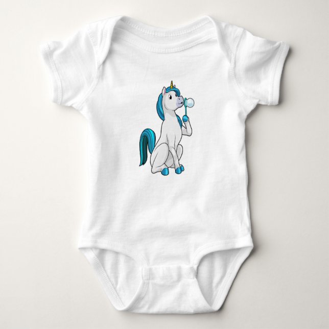 Unicorn with Soap bubbles T Shirt (Framsida)