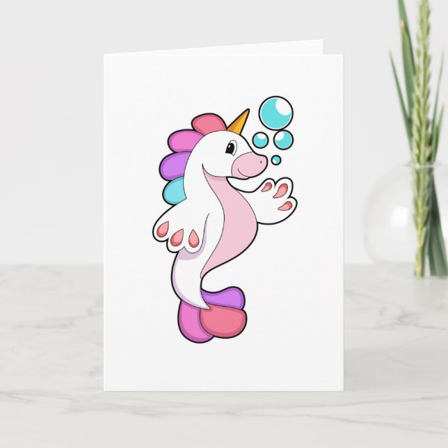 Unicorn with Water bubbles.PNG Kort (Framsida)