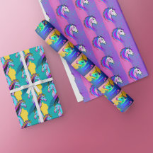 Unicorn Wrapping Papper - Unicorn Art Gift Wrap