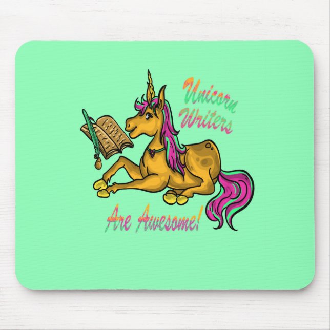 Unicorn Writer är Fantastisk Musmatta (Framsidan)