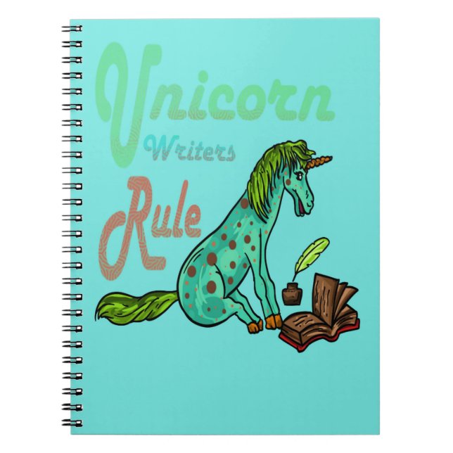 Unicorn Writer-regel Anteckningsbok (Framsidan)