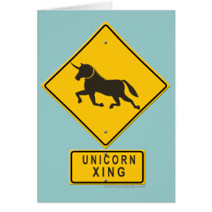 Unicorn XING Hälsningskort