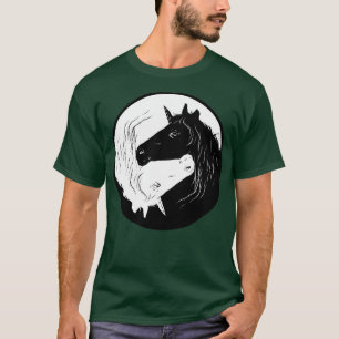 Unicorn Yin Yang Women Girls Gift Idea T Shirt