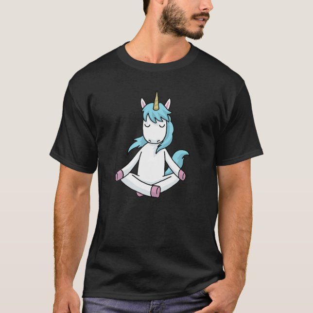Unicorn Yoga T Shirt (Framsida)