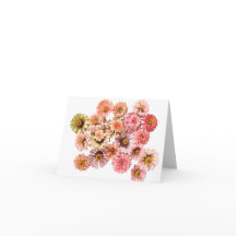 Unicorn Zinnias-kort