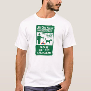 Unicornavfalls undertecknar T-tröja Tee