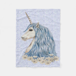 Unicornblåtthår Fleecefilt