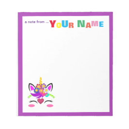 Unicornblomma Anteckningsblock