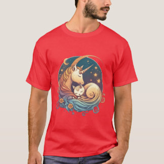 UnicornCat Kärlek Visa din kärlek för enhörningar T Shirt