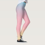 Unicorndamasker - pastellfärgad Ombre lutning Leggings<br><div class="desc">Dessa damasker presenterar ett ombrelutningmönster som bleknar från pastellfärgade blått till rosor in i gult</div>