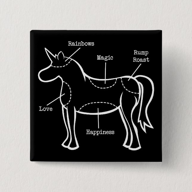 Unicorndelar Knapp (Framsida)