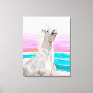 UnicornDigital oljemålning på kanfas Canvastryck