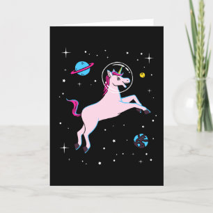 Unicorndjur i utrymme kort