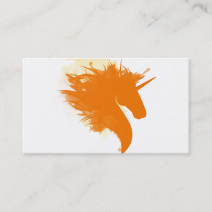 Unicornen avfyrar på visitkort