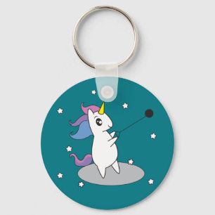 Unicornen bultar kastfriidrott Keychain Nyckelring