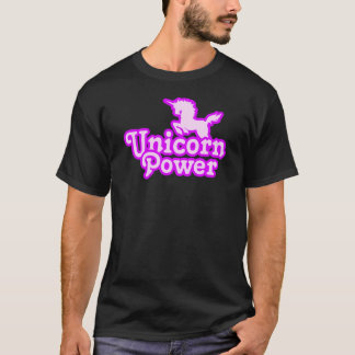 Unicornen driver manar grundläggande mörka T-tröja T-shirt