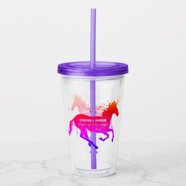 Unicornen driver Mathformel Take Away Mugg (Framsida)