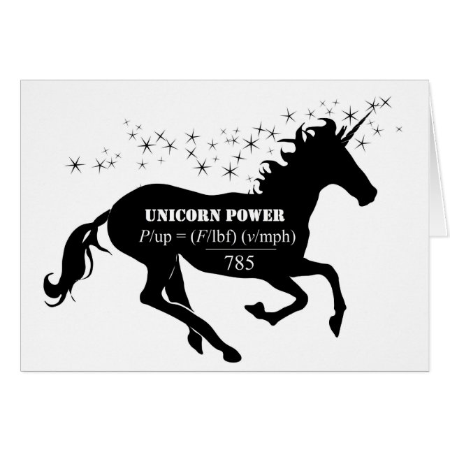 Unicornen driver OBS kort (Framsidan Horizontal)