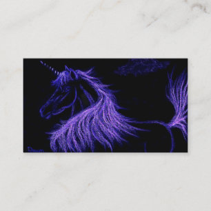 unicornen drömm lavendel visitkort
