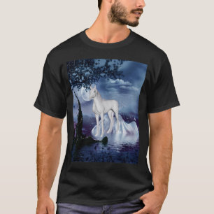 Unicornen drömm lilor blommad Mane 1 Tee
