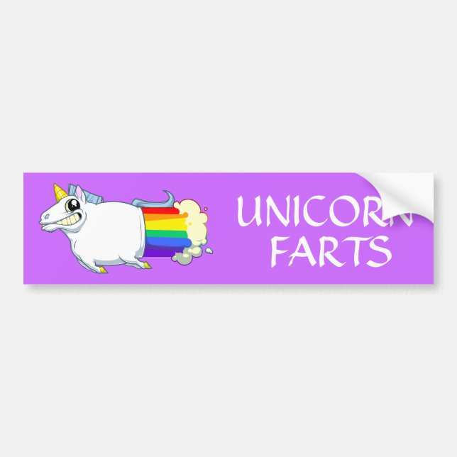 Unicornen fiser bildekalet bildekal (Framsidan)