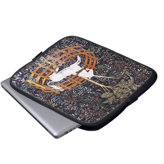 Unicornen i fångenskaplaptop sleeve (Framre botten)