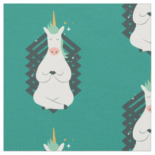 Unicornen i Yoga poserar Tyg