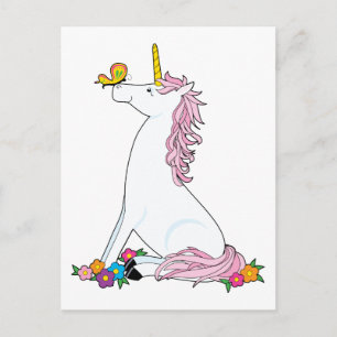 Unicornfjäril Vykort