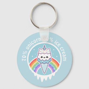 Unicornglasskotte Nyckelring