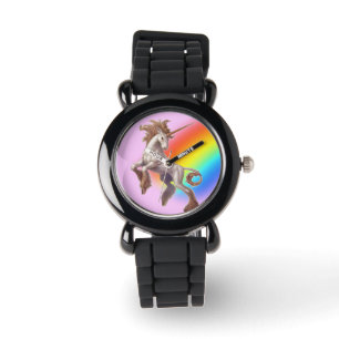 unicornglitterklocka armbandsur