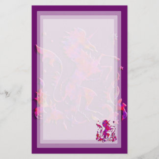 Unicornhärold: Rosor och lilor Brevpapper