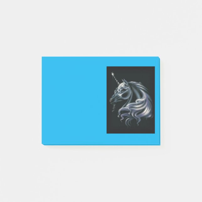 Unicornhuvud Post-it Block (Framsida)