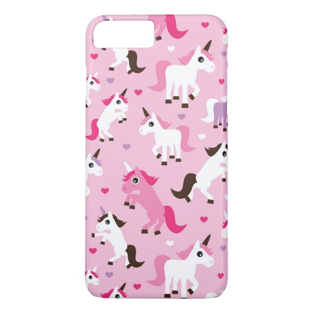 unicornillustrationen lurar bakgrund Case-Mate iPhone skal (Baksida)