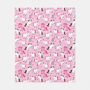 unicornillustrationen lurar bakgrund fleecefilt