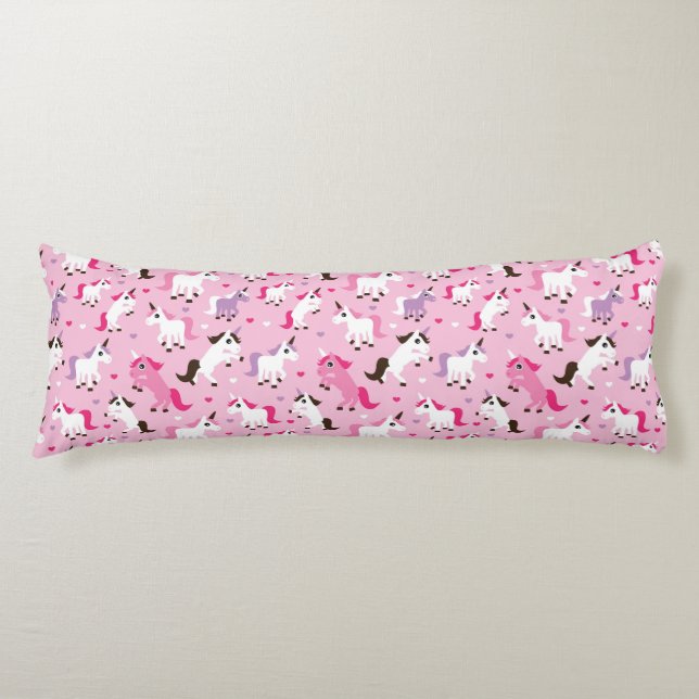 unicornillustrationen lurar bakgrund kroppskudde (Framsidan)