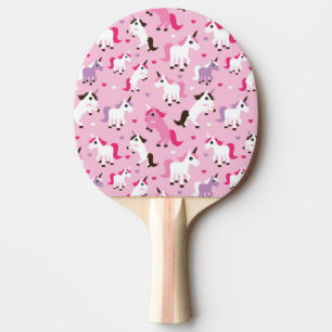 unicornillustrationen lurar bakgrund pingisracket