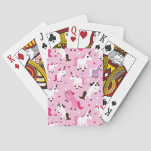 unicornillustrationen lurar bakgrund spel kort