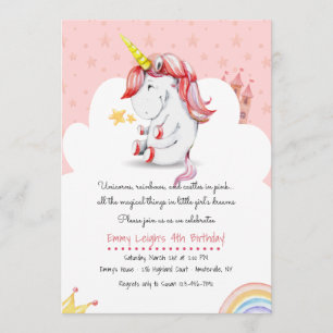 Unicorninbjudan Inbjudningar
