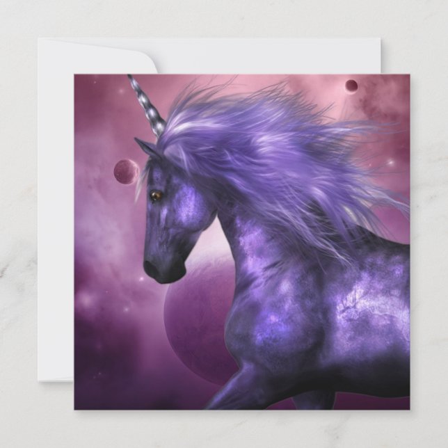 Unicorninbjudningar Inbjudningar (Framsida)