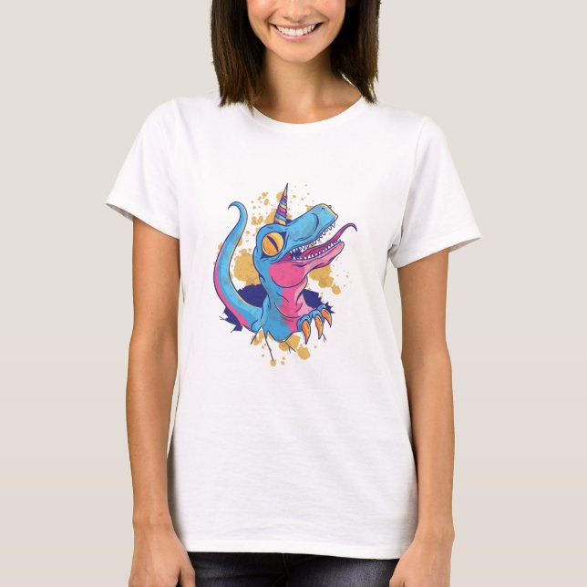 Unicornisaurus T Shirt (Framsida)