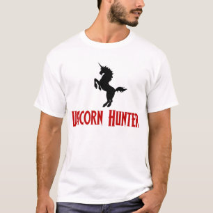 Unicornjägare (svarten & rött) t-shirt