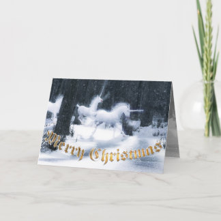 Unicornjulkort Helgkort